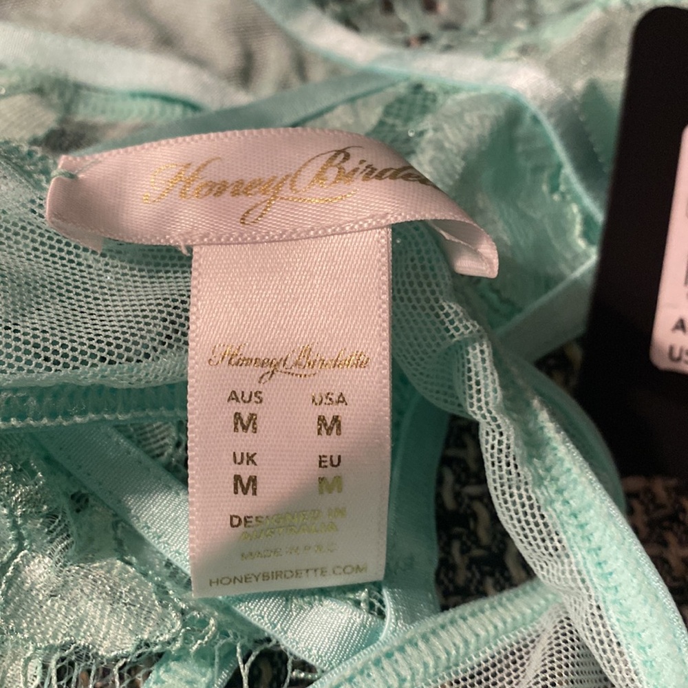 Honey birdette “Vanessa” lingerie set in mint green - Picture 4 of 9